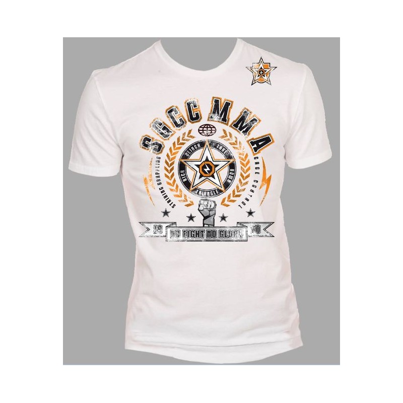 T-Shirt MMA no fight no glory vintage